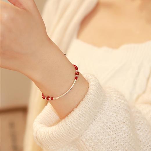 Winy925银节节高升竹节手链配证书送女友闺蜜节日礼物 商品图2