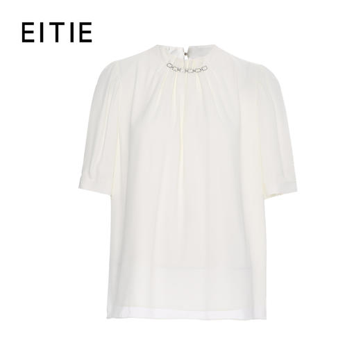 EITIE爱特爱精致立领直筒通勤气质小上衣夏季新款8213917 商品图6
