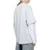 Acne Studios 2025春夏新品 男女同款宽松徽标印花做旧假两件长袖T恤 浅灰色 CL0322 商品缩略图2