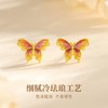 Winy925银绿蝶珐琅耳钉配证书送女友闺蜜节日礼物 商品缩略图2