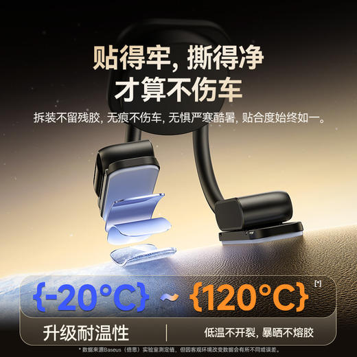 【十一专享】倍思 PrimeTrip C03s 磁吸车载支架 粘贴式 商品图5