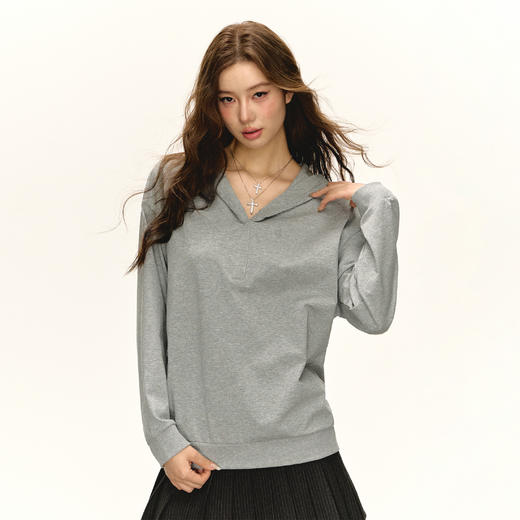 Ariseism 美式复古长袖T恤女春季新款宽松上衣 商品图3