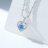 Winy999银心恋之蓝项链配证书送女友闺蜜节日礼物 商品缩略图3