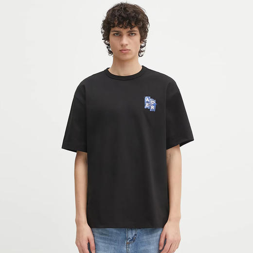 ADER ERROR 2025春夏新品 男士简约徽标字母印花宽松短袖T恤父亲节礼物 白色 BN42FYTS0104OW 商品图11