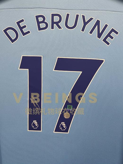 收藏系列 德布劳内17号蓝色 20-21赛季 亲笔签名球衣 EM 商品图2