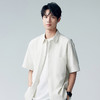 棉仓353804004-微宽松麻肌理翻领短袖衬衫 商品缩略图0