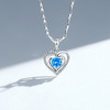 Winy999银心恋之蓝项链配证书送女友闺蜜节日礼物 商品缩略图1