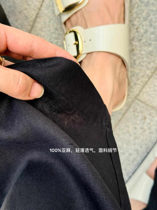 夏nest--日系凉风100%亚麻-小直筒微锥裤【包邮+三天无理由退huan】 商品图7