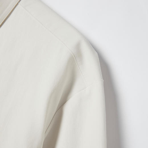 棉仓353804004-微宽松麻肌理翻领短袖衬衫 商品图2