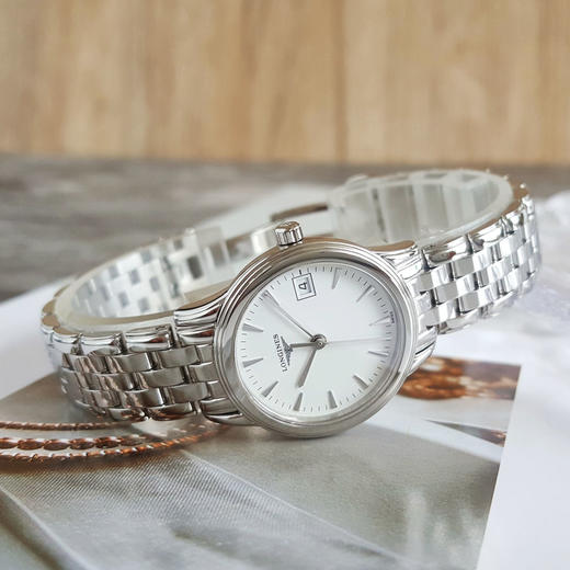 【95新】LONGINES 浪琴优雅系列L4.216.4.12.6石英机芯日期显示25MM（女款）280525MC27 商品图4