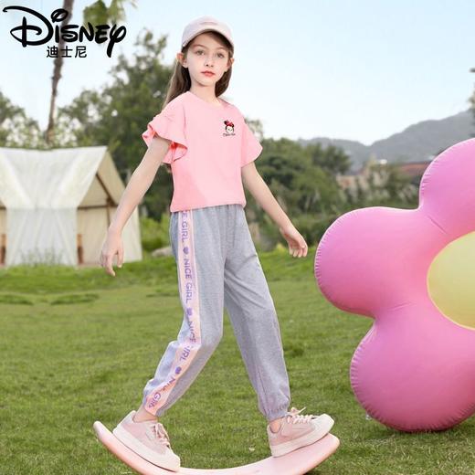 迪士尼女童夏季套装2025新款儿童夏装女孩大童POLO衫防蚊裤两件套 商品图6