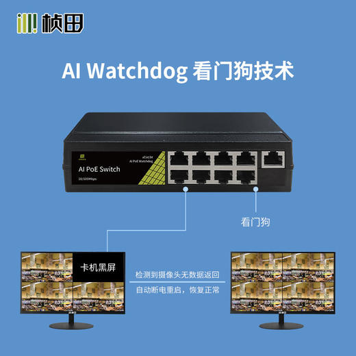 9口百兆智能PoE交换机 塑铝外壳 P9109ES 商品图3