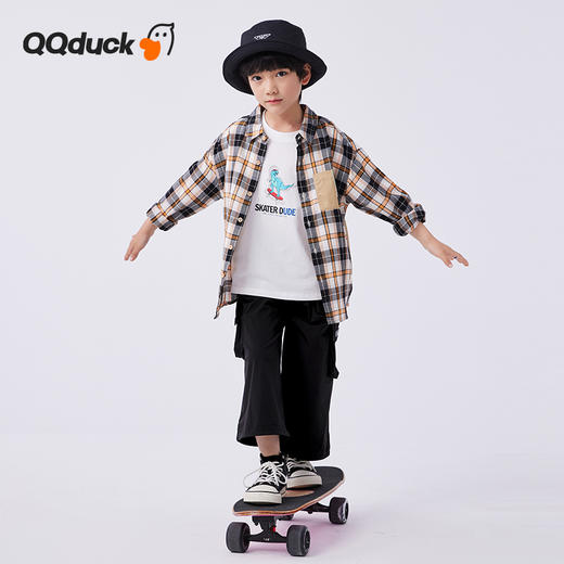 【120-165】【可可鸭】男童帅气百搭工装裤九分裤 商品图7