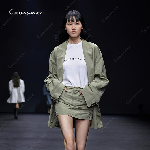 COCO ZONE美式高街复古圆领字母甜酷风短袖T恤23C30323 商品图0