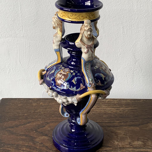 意大利文艺复兴时期Majolica签名古董花器 商品图0