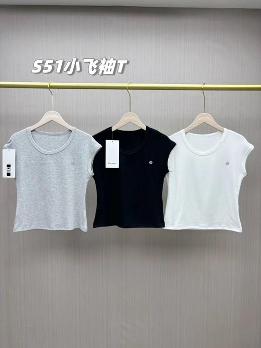 3件装女士小飞袖立体腰线短袖T恤 商品图2