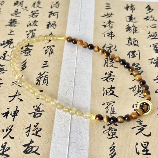【敦煌小鱼儿·虎眼石金发晶双圈手串】敦煌福泽小众虎眼石金发晶 水晶手串男女 双圈手串 商品图4
