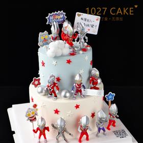 1027CAKE | 双层  奥特曼蛋糕（公仔随机）