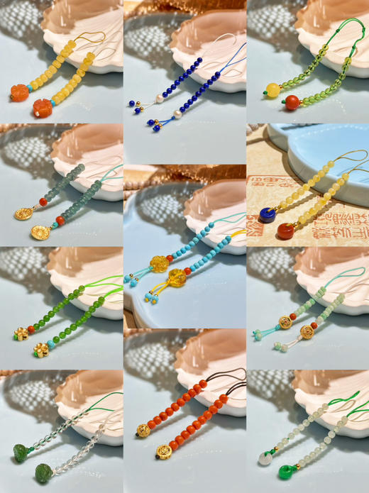 天语龙吟原创手工佛珠念珠计数珠计数器翡翠玛瑙水晶青金石蜜蜡DIY计数器佛珠装饰 商品图0