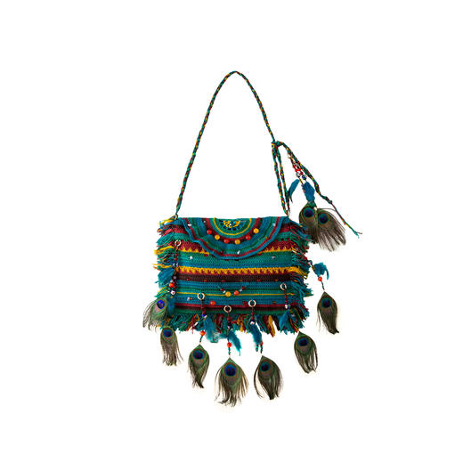 苏苏姐家雀羽串珠包手工DIY钩针编织毛线团自制包包材料包 商品图5