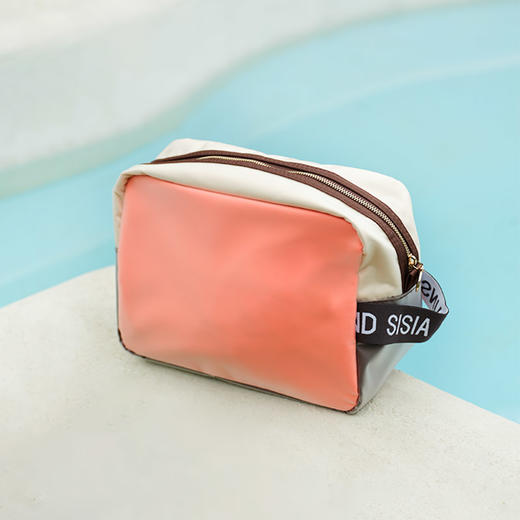 sisia橙色游泳包女运动健身洗漱包防水袋男士游泳装备沙滩收纳包51W05S1A 商品图3