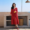 绽放旅行女装277朵/天丝苎麻两穿开衫连衣裙文艺百搭轻薄防晒舒适 商品缩略图2