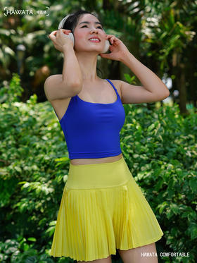 哈瓦塔（方领）V背舒适短款背心H350138