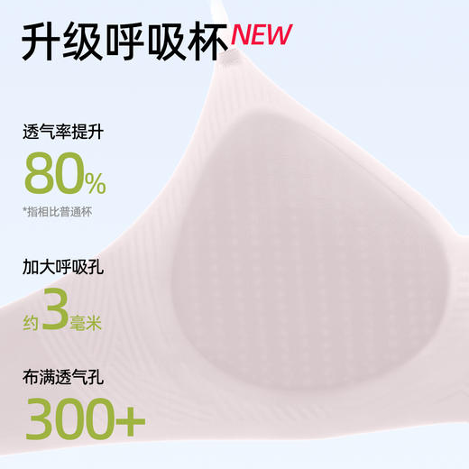 熳洁儿 无痕裸感内衣舒适软支撑立体小胸聚拢细肩带水滴杯25251509 商品图6