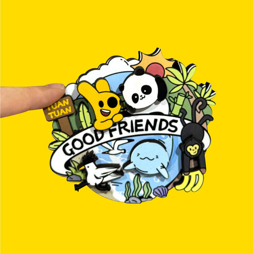 团团好朋友木制冰箱贴 商品图2