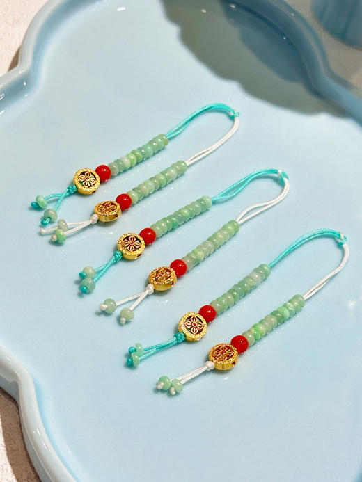 天语龙吟原创手工佛珠念珠计数珠计数器翡翠玛瑙水晶青金石蜜蜡DIY计数器佛珠装饰 商品图1