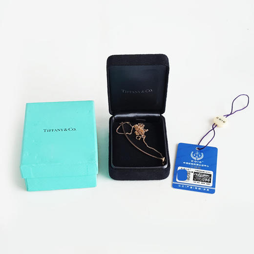【95新】Tiffany & Co.蒂18K玫瑰金大号笑脸Smile项链y T 系列芙尼Tiffan女士现售价：5500！220525AI02 商品图1