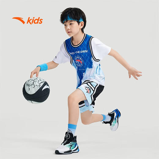 安踏儿童裤子男大童疾飞速干针织五分裤352431704 商品图2