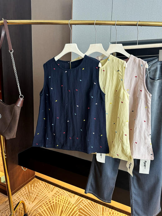 夏季多巴胺彩色爱心无袖背心 商品图5