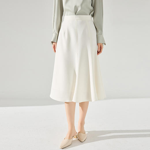 严选！2025春夏垂坠感高腰显瘦鱼尾裙伞裙法式a字不规则半身裙女款！ 商品图2