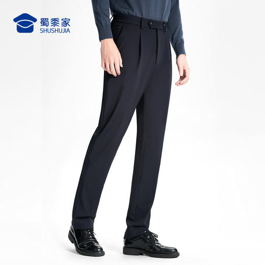 【六代加绒通勤裤/清仓】加绒防泼水通勤长裤男女加厚保暖休闲西裤 弹力修身直筒裤 商品图4