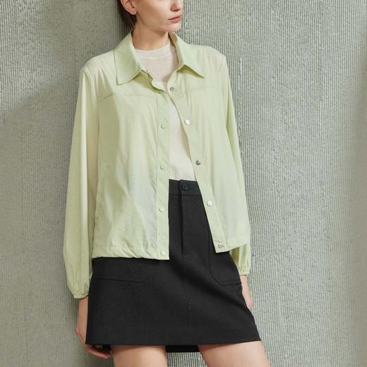 「K」洛诗琳13317气质翻领防晒服2025夏季新款轻薄透气防晒衫021 商品图1