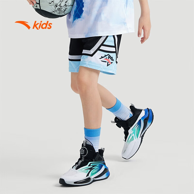 【超值】安踏儿童裤子男大童疾飞速干针织五分裤352431704