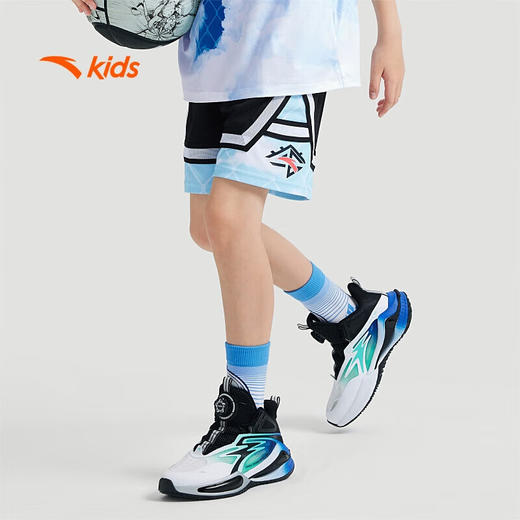 安踏儿童裤子男大童疾飞速干针织五分裤352431704 商品图0