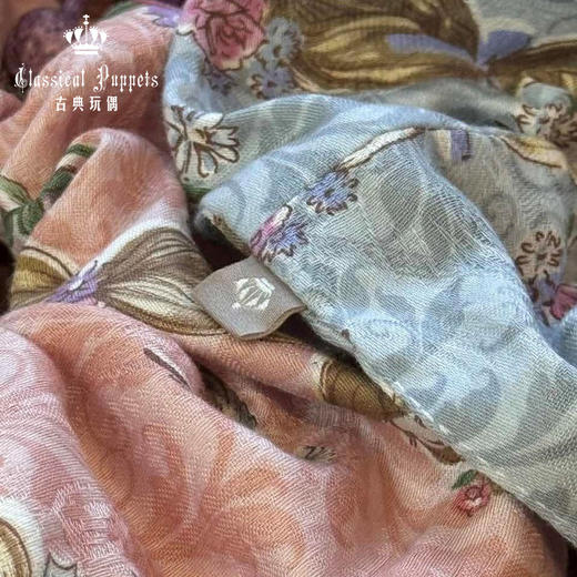 【积分兑换，60天内发货】印花长发公主 发圈 蓝紫色 古典玩偶 Lolita 商品图3