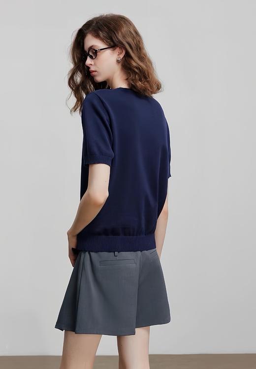 小众设计冰丝莱赛尔花朵衫 商品图8