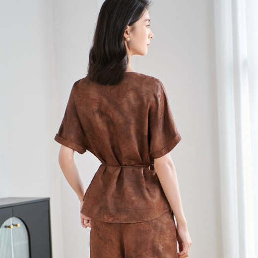 【提花衬衫】时尚简约印染不规则设计衬衣2504 商品图6