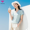 悠妍简约V领短袖T恤DX25529 莱赛尔天丝面料瑜伽服女运动上衣 商品缩略图2