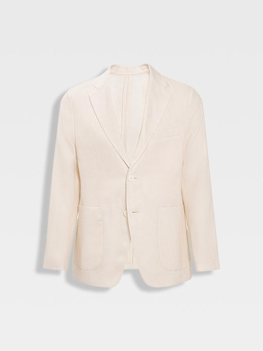 【共享衣橱】callisto看见系列糯米白亚麻休闲单衣 商品图0