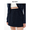 SELFWHO精梳棉宝蓝色短裤女2025夏新款抽绳松紧腰高腰A字运动裤裙 商品缩略图3