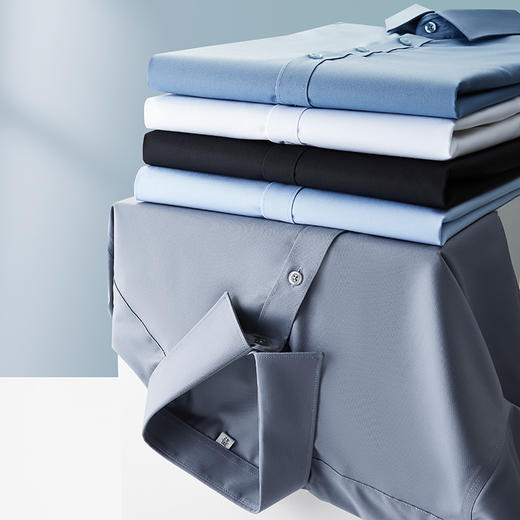 【竹纤维】【DDP】大依优型大码短袖衬衫夏装半袖衬衣胖子时尚休闲色百搭免烫上衣胖子男士 商品图6