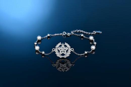 【唯你系列】新款925银锆石贝珠项链手链ss 商品图7