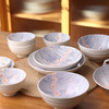 【粉樱浮雕系列餐具】日式樱花浮雕餐具创意碗碟套装家用陶瓷饭碗面碗汤碗菜盘子加厚 商品缩略图2