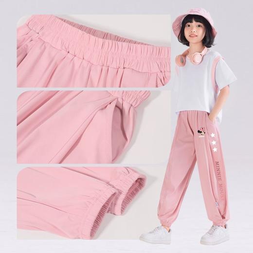 迪士尼女童裤子夏季薄款儿童防蚊裤2025新款女大童冰丝裤女孩长裤 商品图7