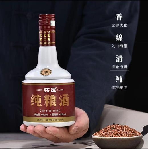 实足】浓香42度-【实足光瓶红标-600ML*6瓶】-整箱装 商品图2