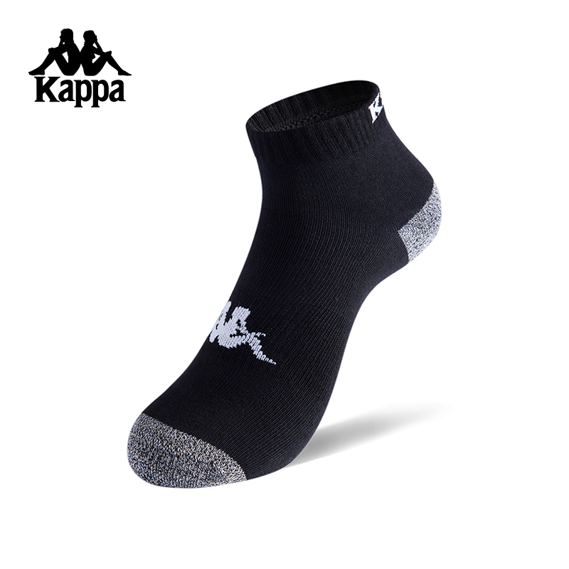 Kappa卡帕背靠背运动袜男袜女袜新款夏季透气吸汗跑步袜短筒袜子K0FY8WD44